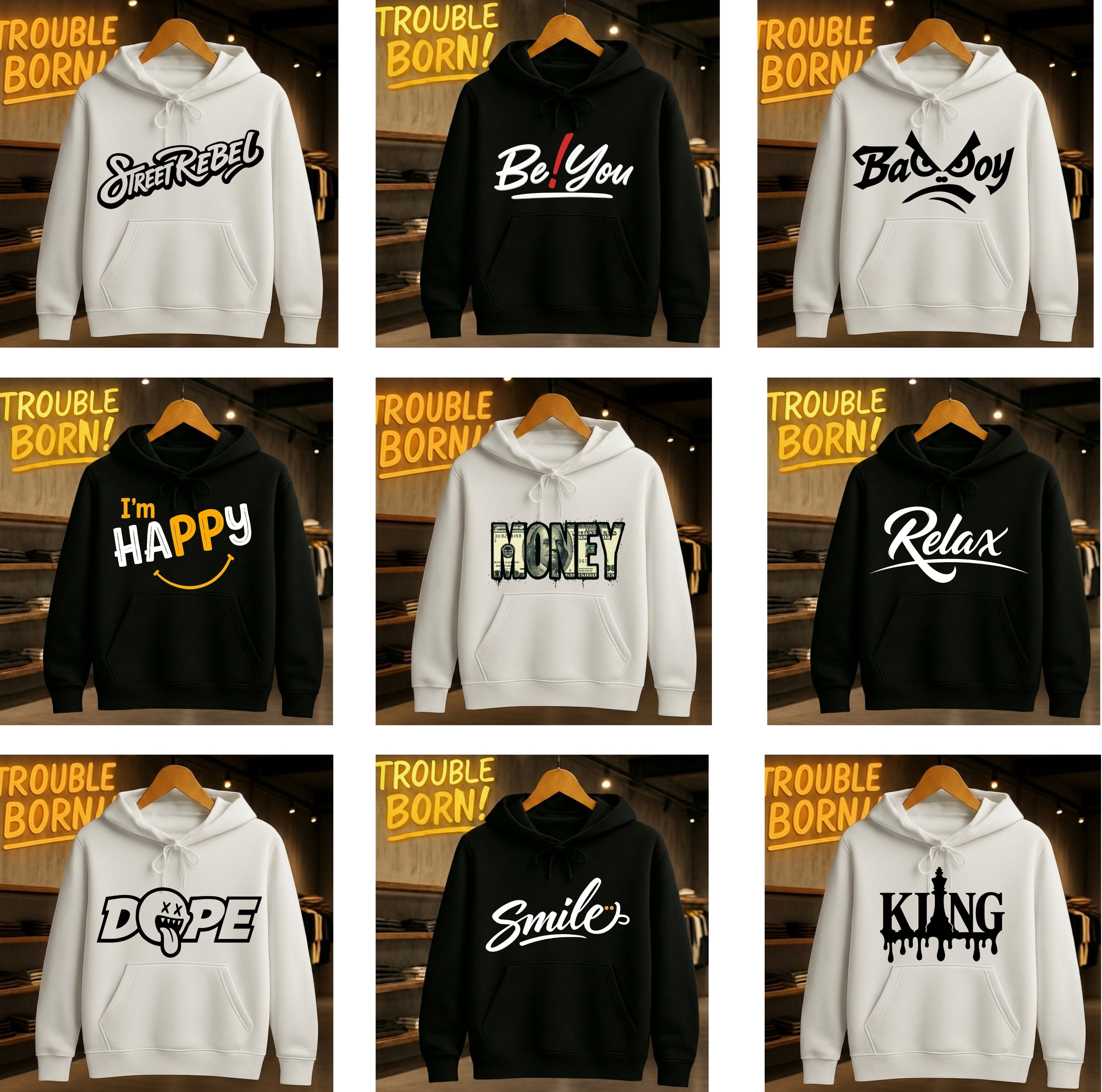 Hoodie Design Sur La Face Avant.